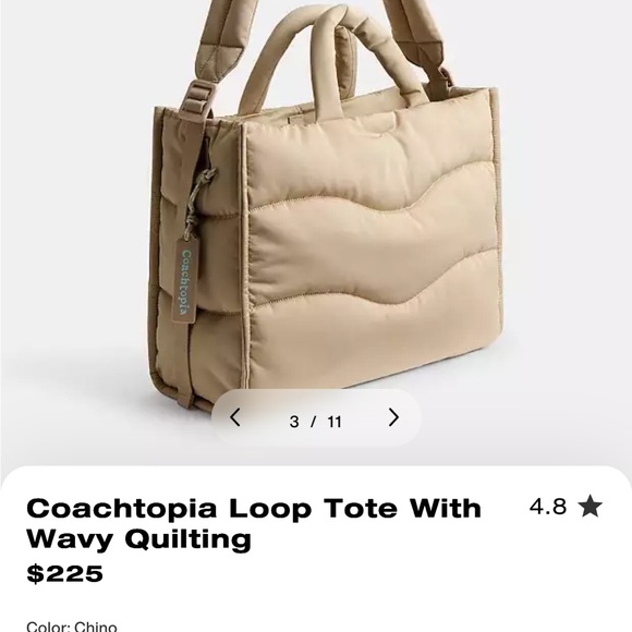 🌿 COACH Coachtopia Loop Tote - Picture 10 of 11